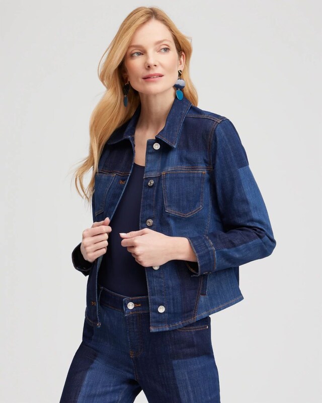 Laser Patch Denim Jacket